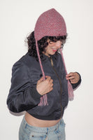 Earflap Beanie in Pink - CLYDE