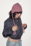 Earflap Beanie in Pink - CLYDE