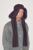 Mala Hat in Brown Pinstripe - CLYDE