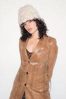 Faux Fur Toque in Cream Shag - CLYDE