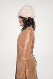 Faux Fur Toque in Cream Shag - CLYDE