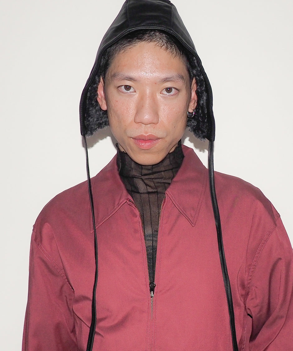 Volo Hat in Black Lambskin - CLYDE