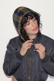 Volo Hat in Navy and Yellow Plaid - CLYDE