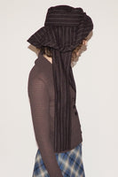 Mala Hat in Brown Pinstripe - CLYDE