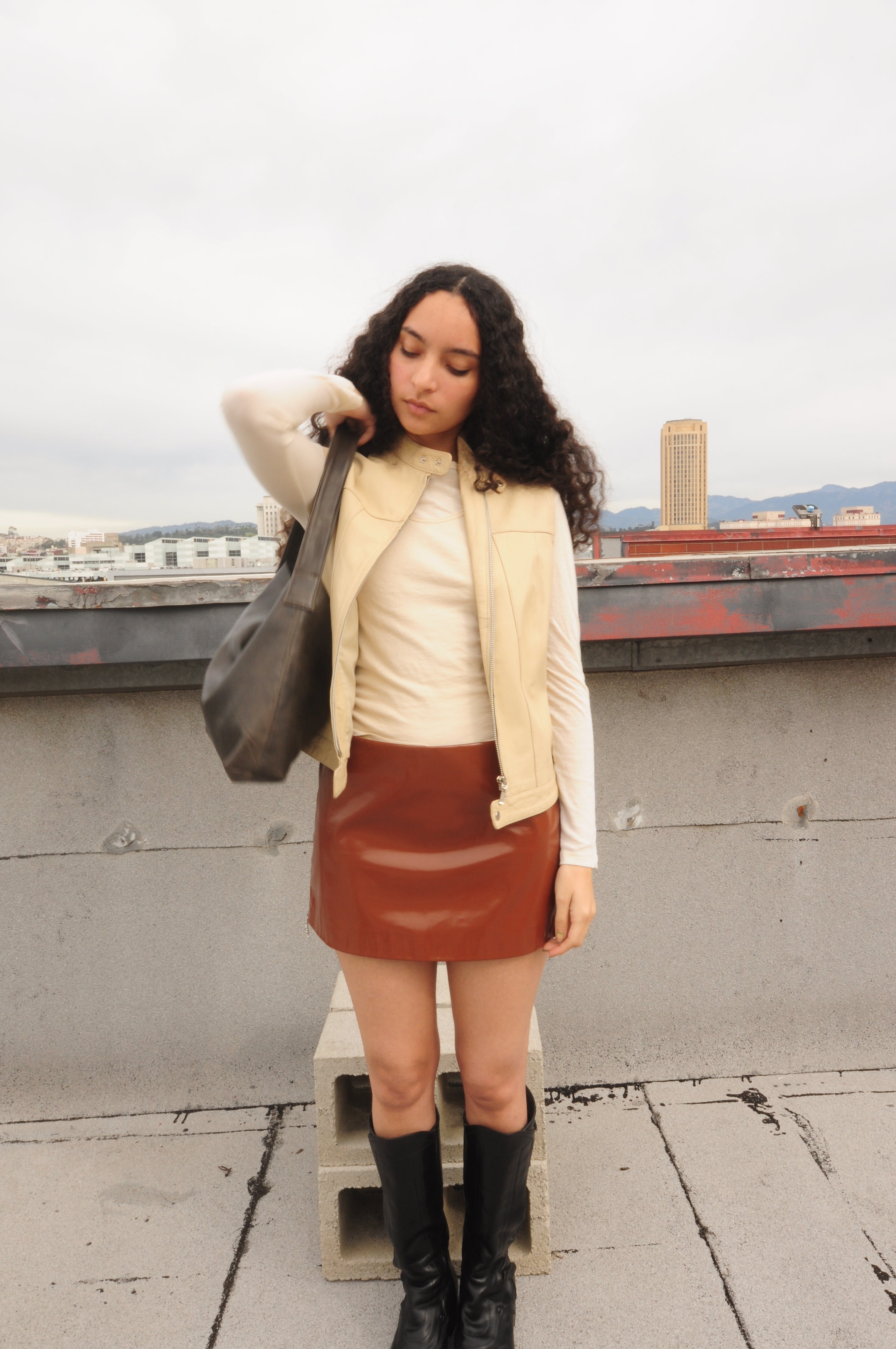 Kessel Bag in Castor Lamb Leather - CLYDE