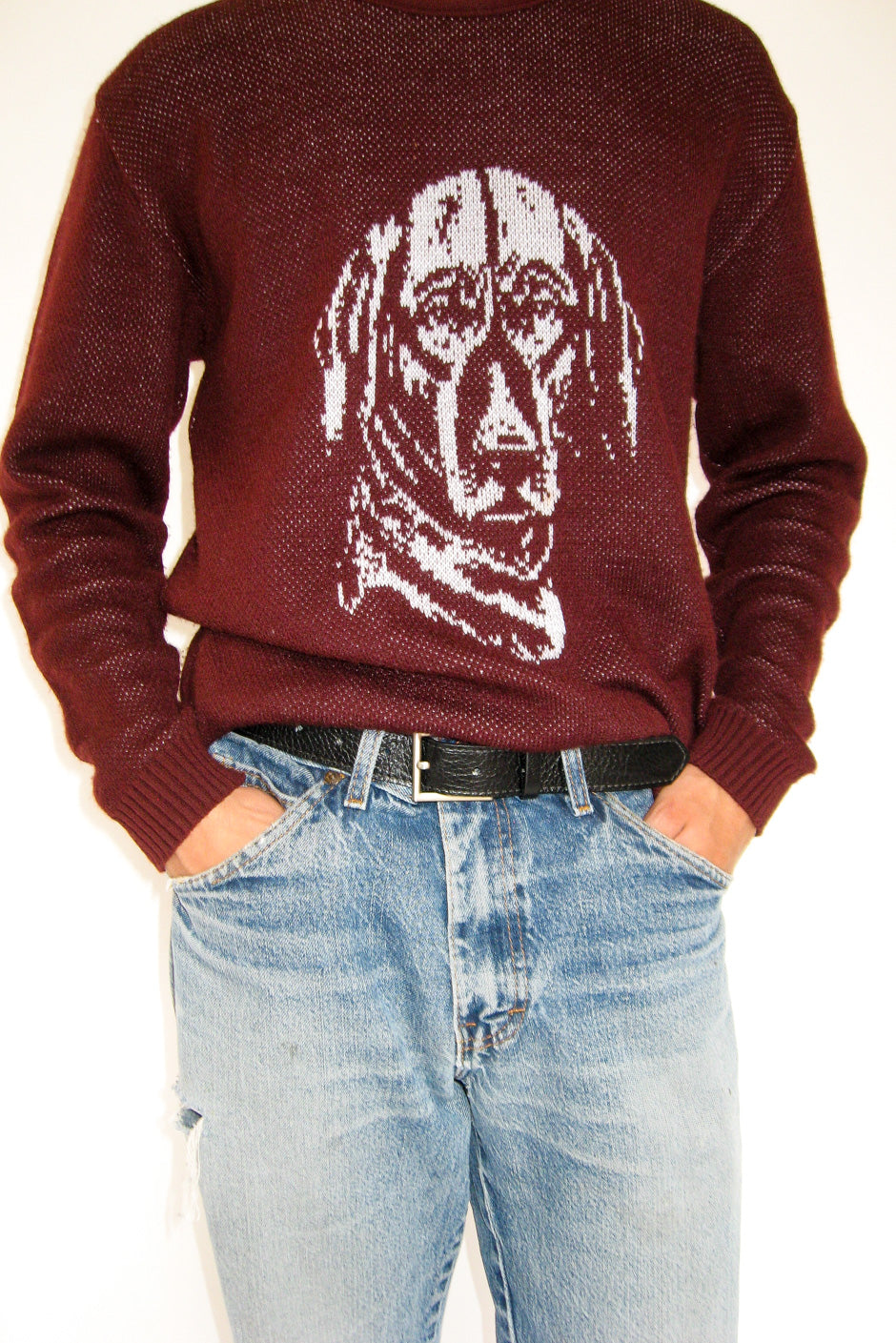 Solid Belt in Black Leather - CLYDE