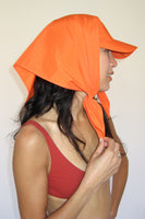 Brimmed Swim Scarf in Orange - CLYDE