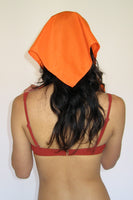 Brimmed Swim Scarf in Orange - CLYDE