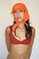 Brimmed Swim Scarf in Orange - CLYDE