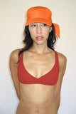 Brimmed Swim Scarf in Orange - CLYDE