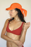 Brimmed Swim Scarf in Orange - CLYDE