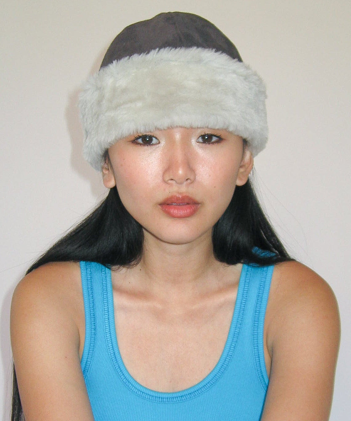 Nanaimo Hat in Earth & White Shearling - CLYDE