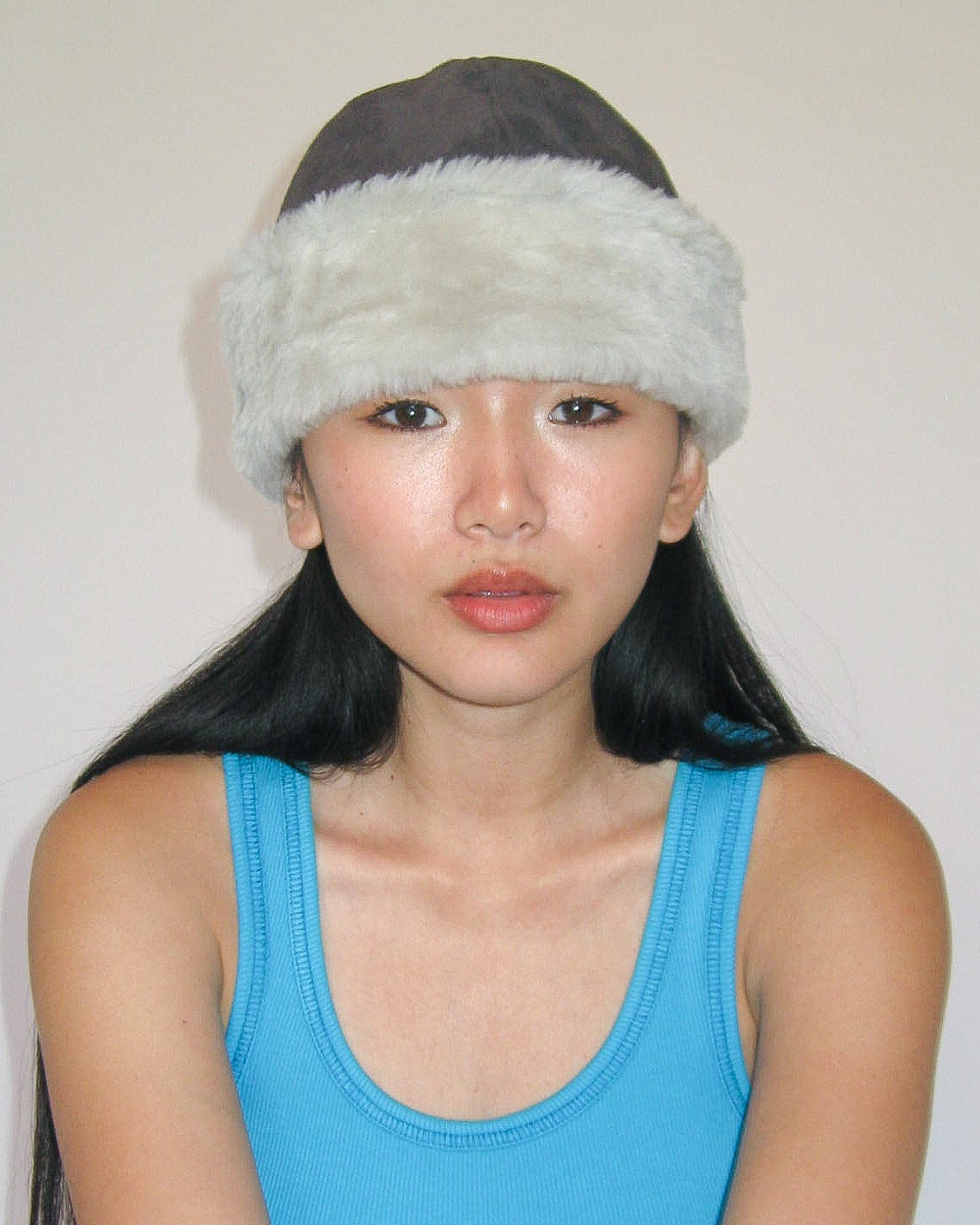 Nanaimo Hat in Earth & White Shearling - CLYDE