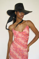 Caro Hat w. Neck Shade in Black Toquilla Straw - CLYDE