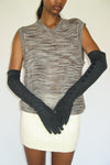 Moonlight Gloves in Black Heart Lambskin - CLYDE