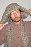 Mala Hat in Brown Tartan Wool - CLYDE