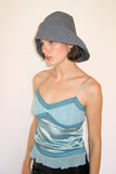 Iona Hat in Blue Plaid - CLYDE