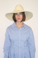 Caro Hat in Dust Toquilla Straw - CLYDE