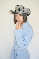 Cowboy Hat in Cow Long Hair - CLYDE