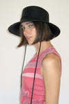 Gambler Hat in Black Straw - CLYDE