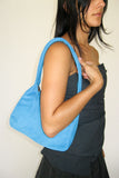 Delta Purse in Azure Suede - CLYDE