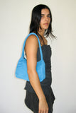 Delta Purse in Azure Suede - CLYDE