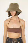 Ebi Bucket Hat in Taupe Corduroy - CLYDE