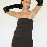 Tipless Moonlight Gloves in Black Lambskin - CLYDE