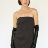 Tipless Moonlight Gloves in Black Lambskin - CLYDE