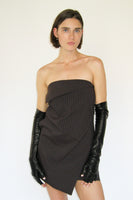 Tipless Moonlight Gloves in Black Lambskin - CLYDE