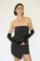 Tipless Moonlight Gloves in Black Lambskin - CLYDE