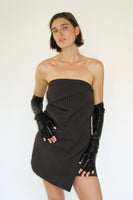 Tipless Moonlight Gloves in Black Lambskin - CLYDE