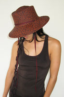 Gambler Hat in Rust & Black Mix - CLYDE