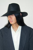 Caro Hat in Black Toquilla Straw - CLYDE