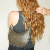 Goa Bag in Bog Green Leather - CLYDE