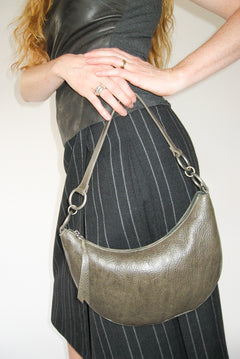 Goa Bag in Bog Green Leather - CLYDE