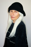 Crown Hat in Black Wool - CLYDE