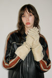 Gauntlet Gloves in Taupe Lambskin - CLYDE