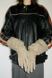 Gauntlet Gloves in Taupe Lambskin - CLYDE