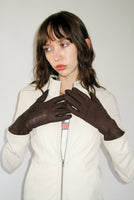 Raw Seam Classic Gloves in Distressed Mink - 2 left - CLYDE