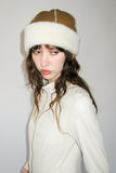 Nanaimo Hat in Brown & Cream Shearling - 1 left - CLYDE