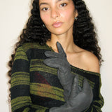 Raw Seam Classic Gloves in Distressed Charcoal - CLYDE