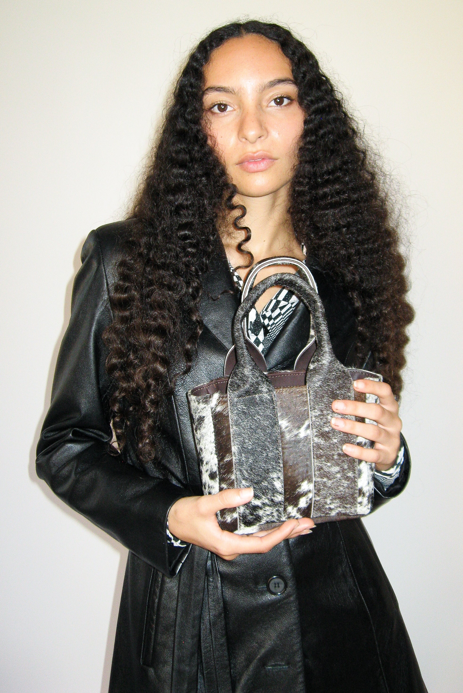 Snack Bag in Calico Haircalf - CLYDE