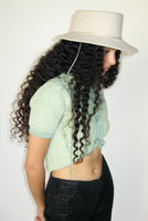 Telescope Hat w. Drawstring in Alabaster Wool - 1 left - CLYDE