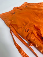 Orange Perforated Illig Shorts - CLYDE