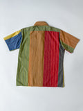 Colorblocked Short Sleeve Button Down - CLYDE
