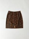 Velvety Brown Skirt - CLYDE