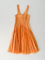 Peach Cotton Smocked Dress - CLYDE
