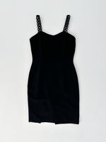 Black Squiggle Strap Dress - CLYDE