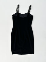 Black Squiggle Strap Dress - CLYDE